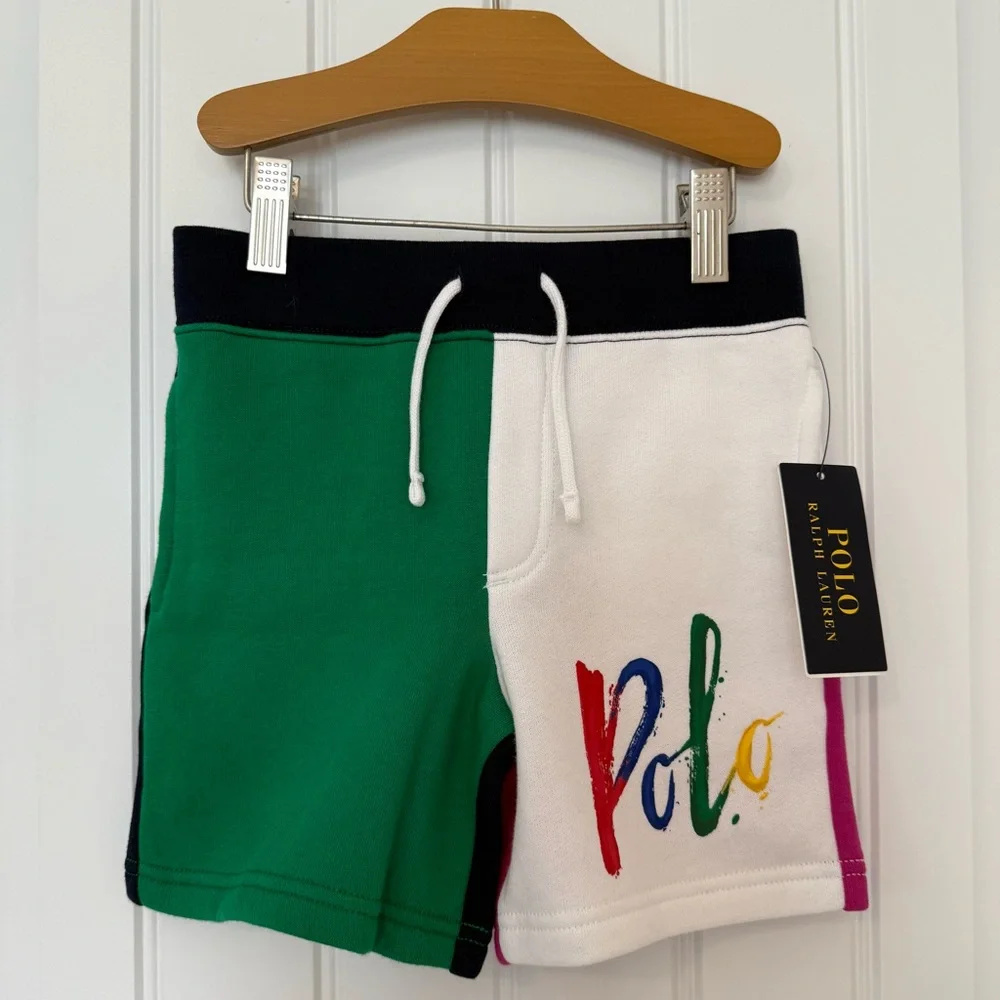 NWT Polo Ralph Lauren Boys Logo Fleece Shorts